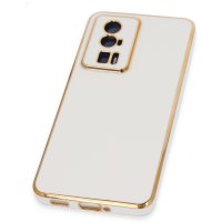 Newface Xiaomi Poco F5 Pro Kılıf Volet Silikon - Beyaz