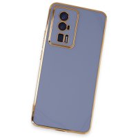 Newface Xiaomi Poco F5 Pro Kılıf Volet Silikon - Mavi