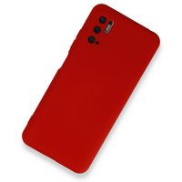 Newface Xiaomi Poco M3 Pro Kılıf Nano içi Kadife  Silikon - Kırmızı