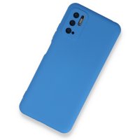 Newface Xiaomi Poco M3 Pro Kılıf Nano içi Kadife  Silikon - Mavi