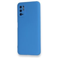 Newface Xiaomi Poco M3 Pro Kılıf Nano içi Kadife  Silikon - Mavi