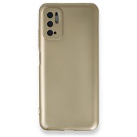 Newface Xiaomi Poco M3 Pro Kılıf First Silikon - Gold