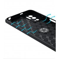 Newface Xiaomi Poco M3 Pro Kılıf Range Yüzüklü Silikon - Siyah-Gold