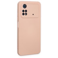 Newface Xiaomi Poco M4 Pro 4G Kılıf Nano içi Kadife Silikon - Pudra