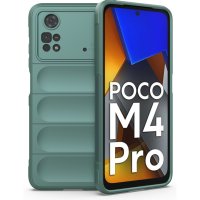 Newface Xiaomi Poco M4 Pro 4G Kılıf Optimum Silikon - Koyu Yeşil