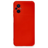 Newface Xiaomi Poco M5 Kılıf Nano içi Kadife Silikon - Kırmızı
