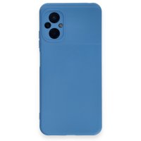 Newface Xiaomi Poco M5 Kılıf Nano içi Kadife Silikon - Mavi