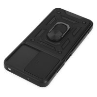 Newface Xiaomi Poco M5 Kılıf Pars Lens Yüzüklü Silikon - Siyah