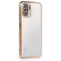 Newface Xiaomi Poco M5s Kılıf Razer Lensli Silikon - Gold