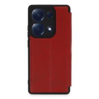 Newface Xiaomi Poco M6 Pro 4G Kılıf Flip Cover - Kırmızı