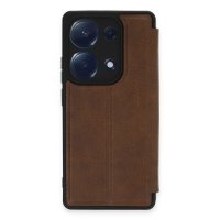 Newface Xiaomi Poco M6 Pro 4G Kılıf Flip Cover - Taba
