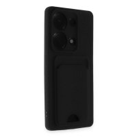Newface Xiaomi Poco M6 Pro 4G Kılıf Kelvin Kartvizitli Silikon - Siyah