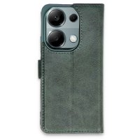 Newface Xiaomi Poco M6 Pro 4G Kılıf Trend S Plus Kapaklı Kılıf - Yeşil