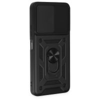 Newface Xiaomi Poco X3 GT Kılıf Pars Lens Yüzüklü Silikon - Siyah