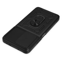 Newface Xiaomi Poco X3 GT Kılıf Pars Lens Yüzüklü Silikon - Siyah