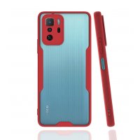 Newface Xiaomi Poco X3 GT Kılıf Platin Silikon - Kırmızı