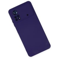 Newface Xiaomi Poco X4 Pro 5G Kılıf Nano içi Kadife Silikon - Mor