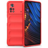 Newface Xiaomi Poco X4 Pro 5G Kılıf Optimum Silikon - Kırmızı