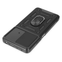 Newface Xiaomi Poco X4 Pro 5G Kılıf Pars Lens Yüzüklü Silikon - Siyah