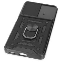 Newface Xiaomi Poco X4 Pro 5G Kılıf Pars Lens Yüzüklü Silikon - Siyah
