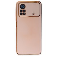 Newface Xiaomi Poco X4 Pro 5G Kılıf Volet Silikon - Pembe