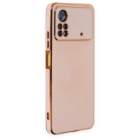 Newface Xiaomi Poco X4 Pro 5G Kılıf Volet Silikon - Pembe