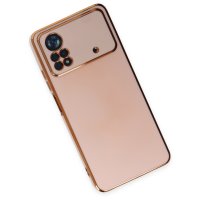 Newface Xiaomi Poco X4 Pro 5G Kılıf Volet Silikon - Pembe