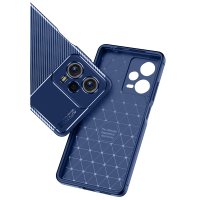 Newface Xiaomi Poco X5 5G Kılıf Auto Focus Karbon Kapak - Lacivert