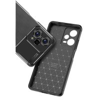 Newface Xiaomi Poco X5 5G Kılıf Auto Focus Karbon Kapak - Siyah