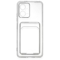 Newface Xiaomi Poco X5 5G Kılıf Kart Şeffaf Silikon - Şeffaf