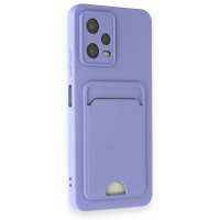 Newface Xiaomi Poco X5 5G Kılıf Kelvin Kartvizitli Silikon - Lila