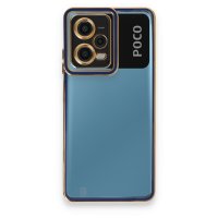 Newface Xiaomi Poco X5 5G Kılıf Liva Lens Silikon - Mavi