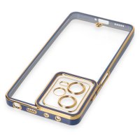 Newface Xiaomi Poco X5 5G Kılıf Liva Lens Silikon - Mavi