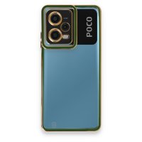 Newface Xiaomi Poco X5 5G Kılıf Liva Lens Silikon - Yeşil