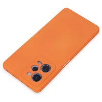 Newface Xiaomi Poco X5 5G Kılıf Nano içi Kadife  Silikon - Turuncu