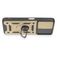 Newface Xiaomi Poco X5 5G Kılıf Pars Lens Yüzüklü Silikon - Gold