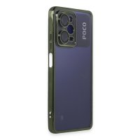 Newface Xiaomi Poco X5 Pro 5G Kılıf Razer Lensli Silikon - Yeşil