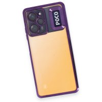 Newface Xiaomi Poco X5 Pro 5G Kılıf Slot Silikon - Mor