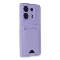 Newface Xiaomi Poco X6 Kılıf Kelvin Kartvizitli Silikon - Lila