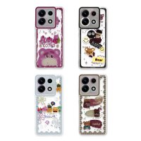 Newface Xiaomi Poco X6 Kılıf Sweet Desenli Silikon Kapak - Şeffaf