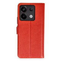 Newface Xiaomi Poco X6 Kılıf Trend S Plus Kapaklı Kılıf - Kırmızı