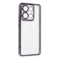 Newface Xiaomi Poco X6 Pro Kılıf Razer Lensli Silikon - Mor