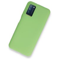 Newface Xiaomi Pocophone M3 Kılıf Nano içi Kadife  Silikon - Açık Yeşil