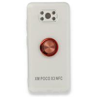 Newface Xiaomi Pocophone X3 Pro Kılıf Gros Yüzüklü Silikon - Kırmızı