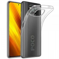 Newface Xiaomi Pocophone X3 Kılıf Deluxe 2mm Şeffaf Silikon