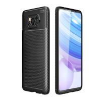 Newface Xiaomi Pocophone X3 Kılıf Auto Focus Karbon Kapak - Siyah