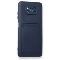 Newface Xiaomi Pocophone X3 Pro Kılıf Kelvin Kartvizitli Silikon - Lacivert