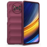 Newface Xiaomi Pocophone X3 Kılıf Optimum Silikon - Bordo