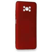 Newface Xiaomi Pocophone X3 Kılıf First Silikon - Bordo