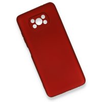 Newface Xiaomi Pocophone X3 Kılıf First Silikon - Bordo